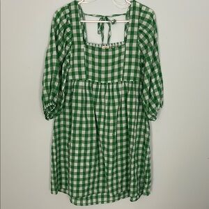 Green Checkered Dress